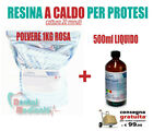 RESINA METACRILATO A CALDO ROSA PER PROTESI DENTALE 1Kg+500ml, PER ODONTOTECNICO