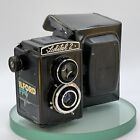 Vintage LUBITEL 2 Twin Lense Reflex (TLR) Camera with Black, Case, Vintage #277