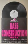 LP  BASS CONSTRUCTION "THE E.P." ELICTIC RECORDS 1991 ITALY ELECTRONIC HARDCORE