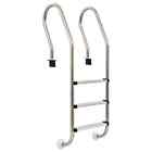 Scaletta per Piscina 3 Gradini in Acciaio Inox 304 120 cm Scala vidaXL