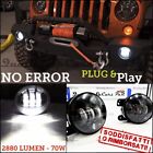 Fari FENDINEBBIA LED PER JEEP WRANGLER JK NERO 4   6500K tuning rubicon accessor