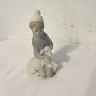 Lladro Figurine 4676: Shepherd with Lamb, boy with sheep, Nativity, matte finish