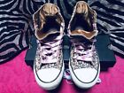 Scarpa Donna All-star leopardo laccio raso rosa sneakers converse Ragazza 36.5