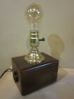 upcycled recipe box / lamp, usb phone charger, steampunk