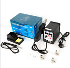 2in1 Soldering Iron Station Hot Air Gun Desoldering Digital Rework Solder Welder