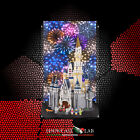 TECA IN PLEXIGLASS ACRILICO-SHOWCASE-TECA PER LEGO 71040-CASTELLO DISNEY-SFONDO