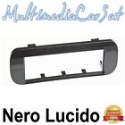 Mascherina Autoradio Radio 1 Din Adattatore Fiat Panda Cross Nero Lucido 3215