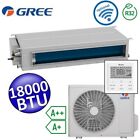 Climatizzatore mono canalizzato Gree R32 18000 Btu A++ A+ comando incluso U-MATC