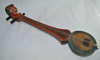 N8651 MERAVIGLIOSA CHITARRA TUNGANA TUNGNA 4 CORDE TIBET NEPAL DRAGO IN LEGNO