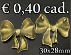 charms bronzo ciondoli fiocco3 pezzi €1,20