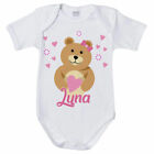 Body neonata personalizzato con nome lovely bear