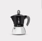 Moka Bialetti Caffettiera Induzione 4 Tazze Black in Alluminio e Acciaio