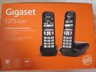 SIEMENS Gigaset E275 DUO DOPPIO TELEFONO Telefono Cordless Numeri Grandi Nero