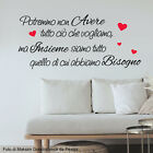 Adesivi murali frasi famiglia amore wall stickers decorazione parete muri a0919