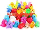 Squishies, 28 Pack Mochi Squishy Toys - Kawaii Cat Squishys Slow Rising...