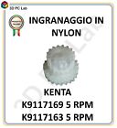 INGRANAGGIO KENTA PER MOTORIDUTTORE STUFA PELLET NYLON K9117169 K9117163 5 rpm