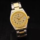 Pryngeps Date steel gold 34 mm automatic