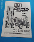 PUBBLICITA   1957 TRATTRICE TRATTORE  FIAT LA PICCOLA 18 V DIESEL   ADVERT