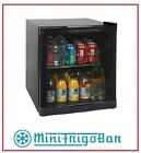 Vetrinetta Refrigerata Mini Bar Frigo da Tavolo Nero Porta Vetrina con in Vetro