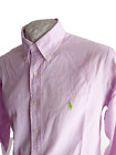 POLO BY RALPH LAUREN Camicia da uomo Maglia custom fit shirt Botton Down rosa L