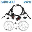 Shimano BR-MT200 Kit Coppia Freni Disco Idraulici + Dischi 160mm MTB Bici E-bike