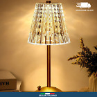 Lampada Da Tavolo Senza Fili  Dimmerabile Comodino Cristallo3 Colori LED 🚚🇮🇹