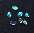 20X Oval/Round Glass Transparent Colorful blue cabochons Flatback Gem Setting