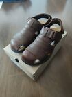 CLARKS HAPSFORD COVE BROWN TUMB MEN S SANDALS SIZE 8