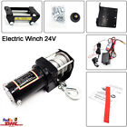 24V 3000LB Electric Winch Steel Cable ATV UTV Off-road Car Quad Wireless Remote