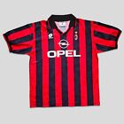 AC Milan 1995 1996 Lotto Home Size XL Vintage Football Shirt Baggio Weah