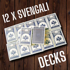 12 x Svengali Deck / Long N  Short Cards - Beginner Magician Magic Card Tricks