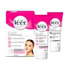 Veet Pure Kit  Depilazione Viso Crema Pelli Normali 100 ml (50ml + 50ml)