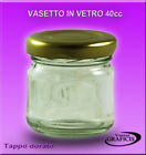 N°50 Vasetti in vetro 40ML CON TAPPO   per confetture-marmellate E BOMBONIERE