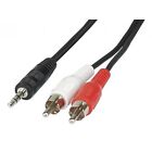 Cavo Audio Stereo Jack 3,5 mm a 2 x RCA maschio  1,5 mt. metri