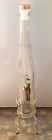 Liquore Galliano 27" Glass Liquor Bottle w/ Spigot & Metal Stand Murano Italy