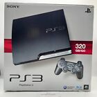 PS3 Slim Console 320GB BOXATA Sony Playstation 3 CECH2504B COMPLETA 2 Controller