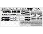 XRAY Nt18 Sticker For Body White XRA397343