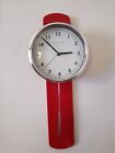 Pendant Wall Clock Red Retro Style