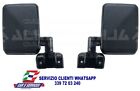 COPPIA DX+SX SPECCHI RETROVISORI NERI PER TOYOTA LAND CRUISER LJ70 DAL 1984