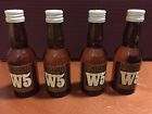 4 x W5 Double-U-Five Scotch Whisky 39cc 43% vintage 1970s Mignon Miniature