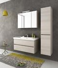 ARREDO BAGNO MOBILE SOHO S8 CON COLONNA cm.105+35  TRANCHE  ROVERE CHIARO