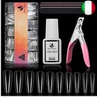 MAGIC ARMOR 500 pz Coffin Nail Tips Kit Press on Nails Tip 10 taglie Copertura