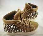 SCARPE SNEAKERS JEFFREY CAMPBELL NR 36 COLORE BISCOTTO CON BORCHIE