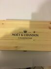 3 BOTTIGLIE CHAMPAGNE MOET & CHANDON IMPERIAL 2bianco 1Rosé casetta Legno