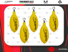 5X PIOMBO PESCA OLIVA CON GIRELLA GIALLO OCRA  M2 FISHING FONDERIA FOSFO FLUO