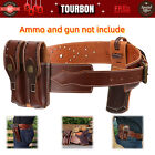 TOURBON Leather Western Handgun Holster Pistol Revolver Carry Rig Belt Mag Pouch