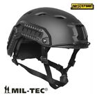 ELMETTO US HELMET FAST PARATROPPER MIL-TEC MILTEC + RAIL MILITARE SOFTAIR NERO