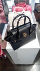 Kors Michael Kors borsa Nuova CARMEN Md ORIGINALE Mk Nera/oro C/tracolla