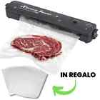 Macchina Sigillatrice Alimenti Sottovuoto Vacuum Sealer 5 Buste Incluse