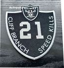 OAKLAND RAIDERS Cliff Branch #21 Memorial Logo Patch NFL Football USA Sports